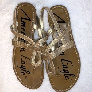 💗American Eagle gold sandals💗